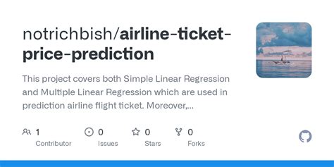 prediction of airline ticket price.